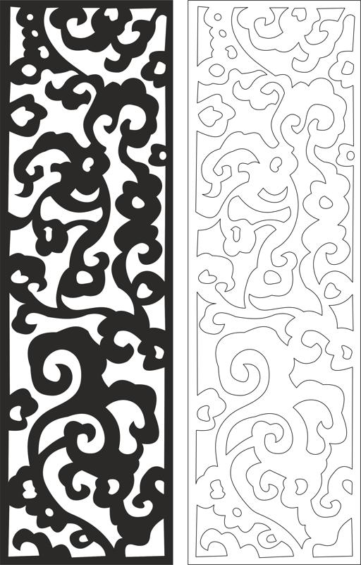 Floral Seamless Pattern Free DXF File Free Vectors