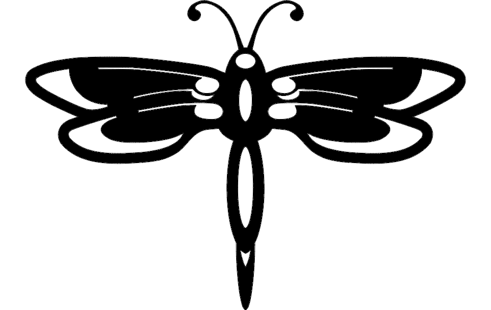 Butterfly Free DXF File Free Vectors
