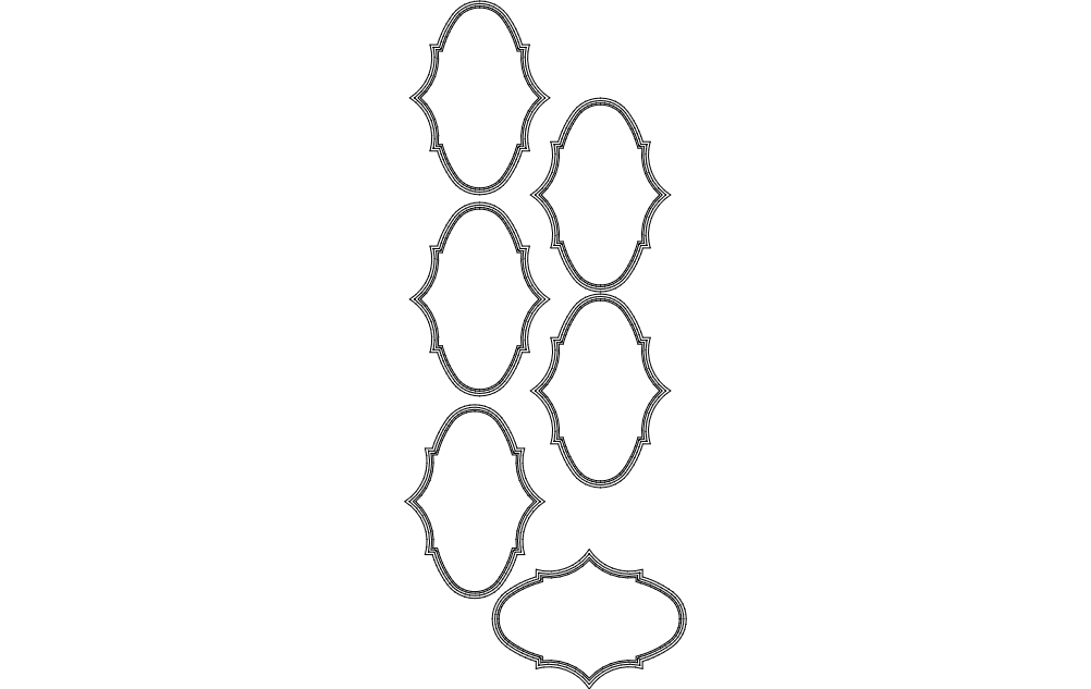 Qatar-15 Cnc Ayna 560-420 Free DXF File Free Vectors