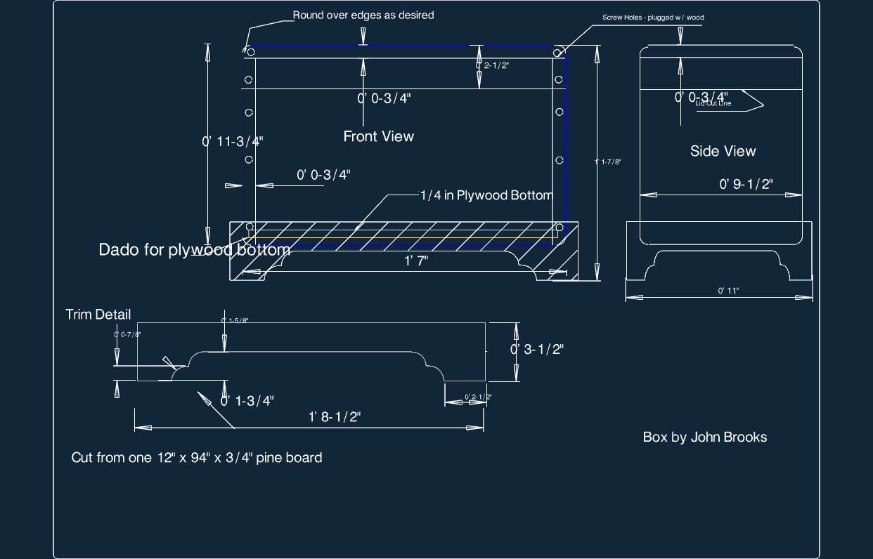 Small Box Free DXF File Free Vectors