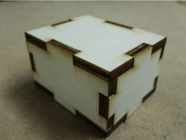Simple Parametric Box Generator For Laser Cut Free DXF File Free Vectors