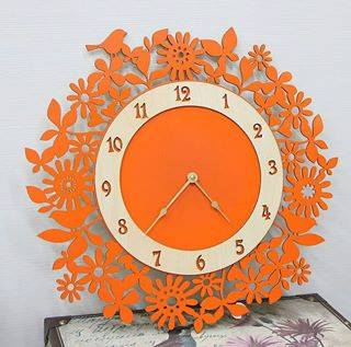 Chasy Ok  Wall Clock Fancy Free DXF File Free Vectors