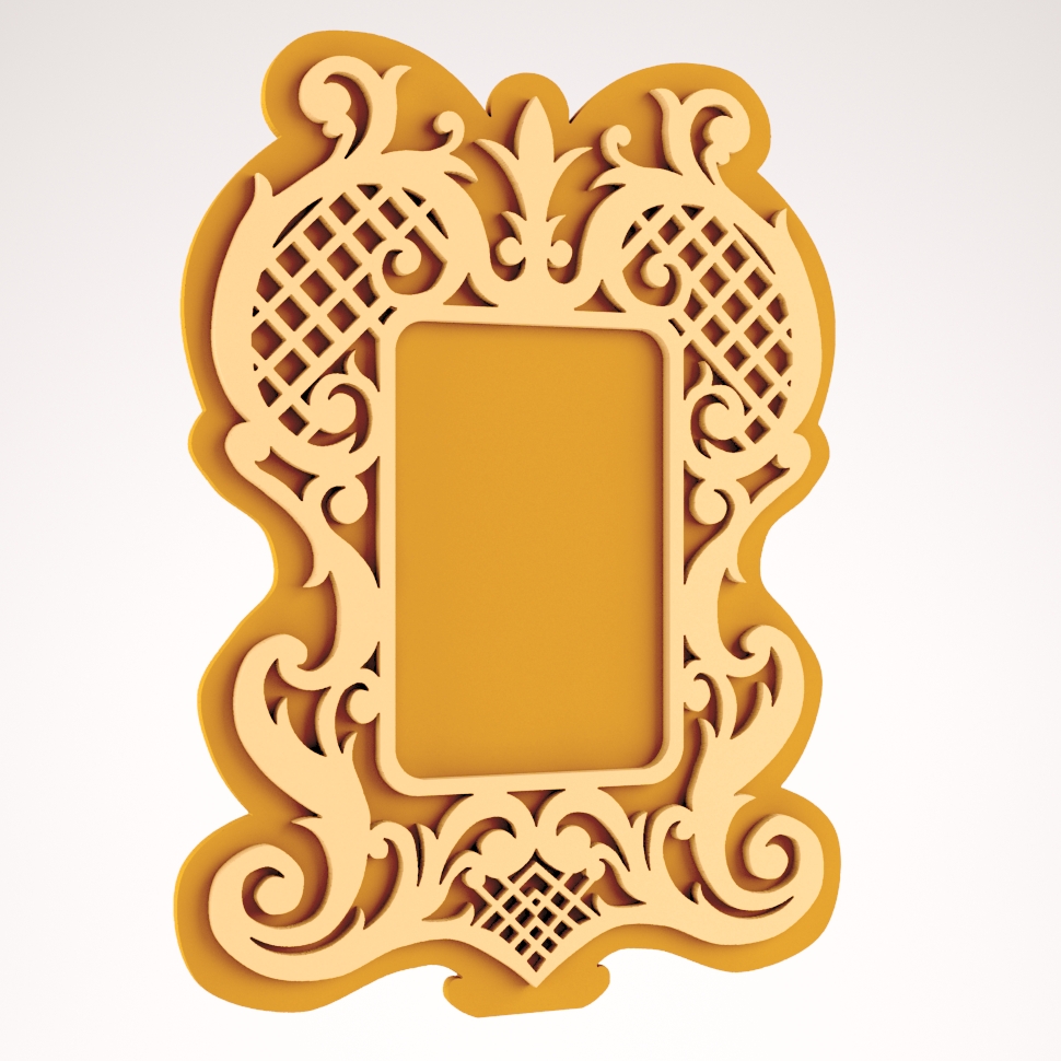 Nice Mirror Frame Free DXF File Free Vectors