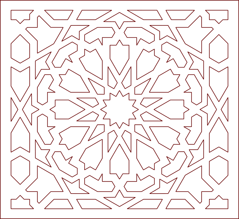 Arabic Art Design Pattern Free DXF File Free Vectors