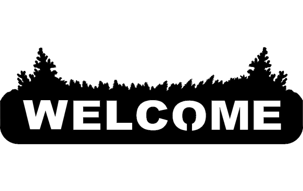 Welcome Sign Free DXF File Free Vectors
