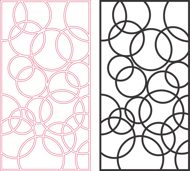 3D Grille Panel Free DXF File Free Vectors