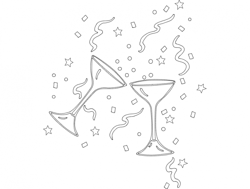 Festive Stuff 13 Free DXF File Free Vectors